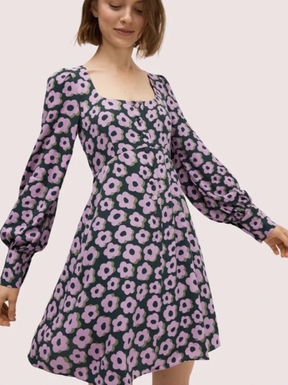 Kate Spade Long Sleeve Floral Dress